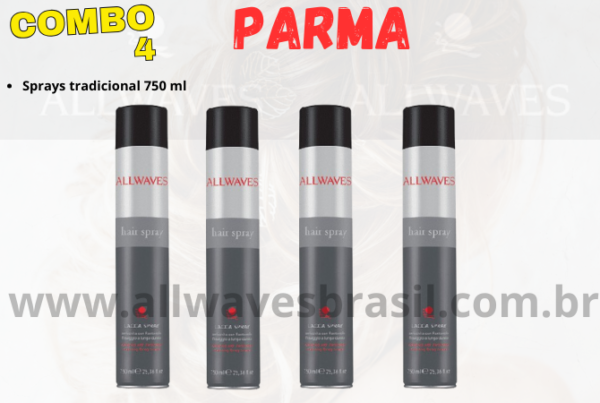 KIT PARMA - 04 sprays tradicional de 750 ml
