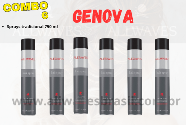 GENOVA - 06 sprays tradicional de 750 ml