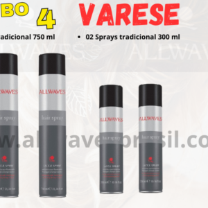 KIT VARESE - 02 sprays tradicional de 750 ml e 02 sprays de 300 ml