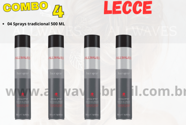 KIT LACCE - 04 sprays tradicional de 500 ml